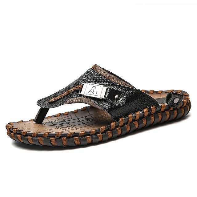 Tamja - Leisure Leather Mens Summer Beach Shoes