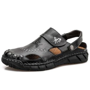 Tamja-Men Leather Classic Roman Sandals