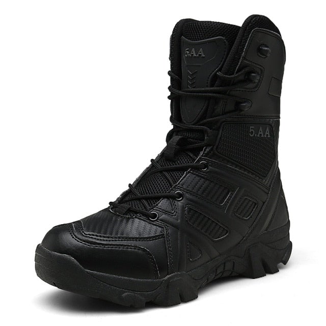 Tamja-Men's High Top Combat Military Boots