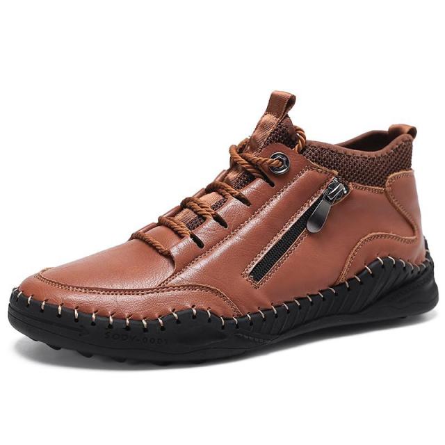 Tamja-Men Fashion Retro Zipper Ankle Boots