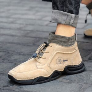 Tamja-Men Leather Fashion Design Ankle Shoes