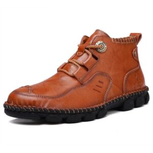 Tamja-Autumn Winter Men Leather Ankle Boots