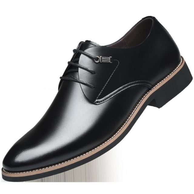 Tamja-Fashion Men Casual Leather Dress Shoes