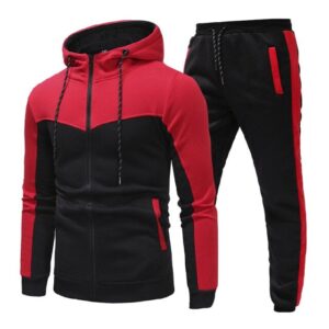 Tamja-Men Casual Spring Hooded Jogger Sweatshirt Suit