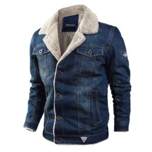 Tamja - Men's Warm Thick Denim Coat