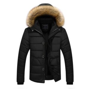 Tamja - Fur Collar Hooded Men Winter Jacket